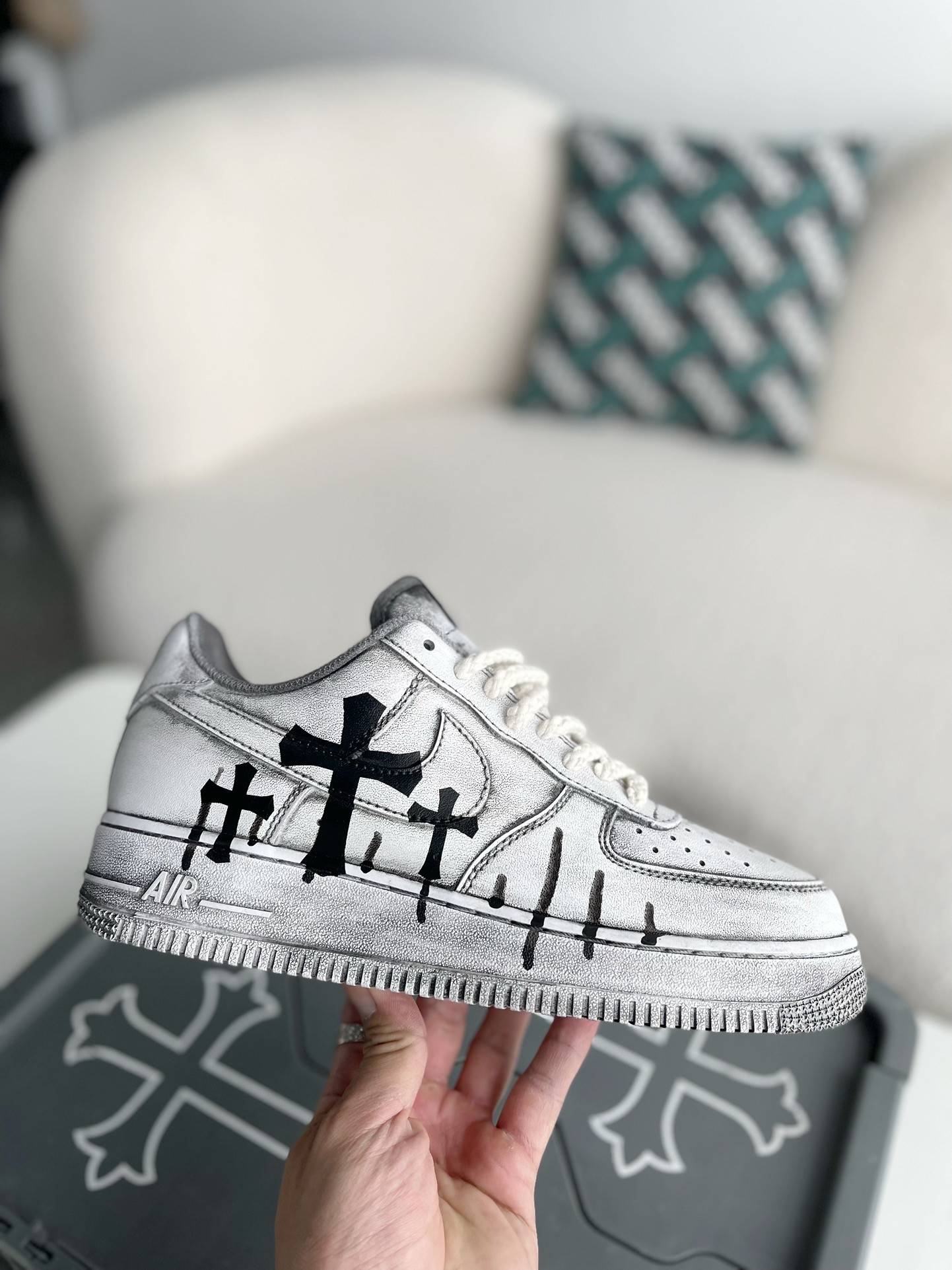 Ch*0me He**ts x nike air force 1 sneakers