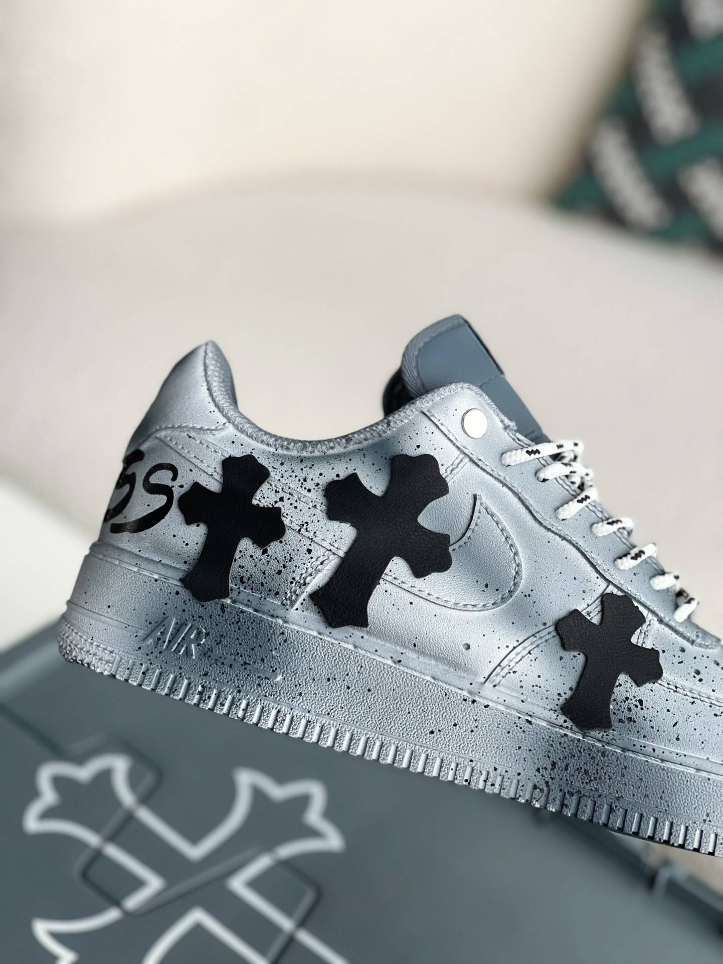 Ch*0me He**ts x nike air force 1 sneakers