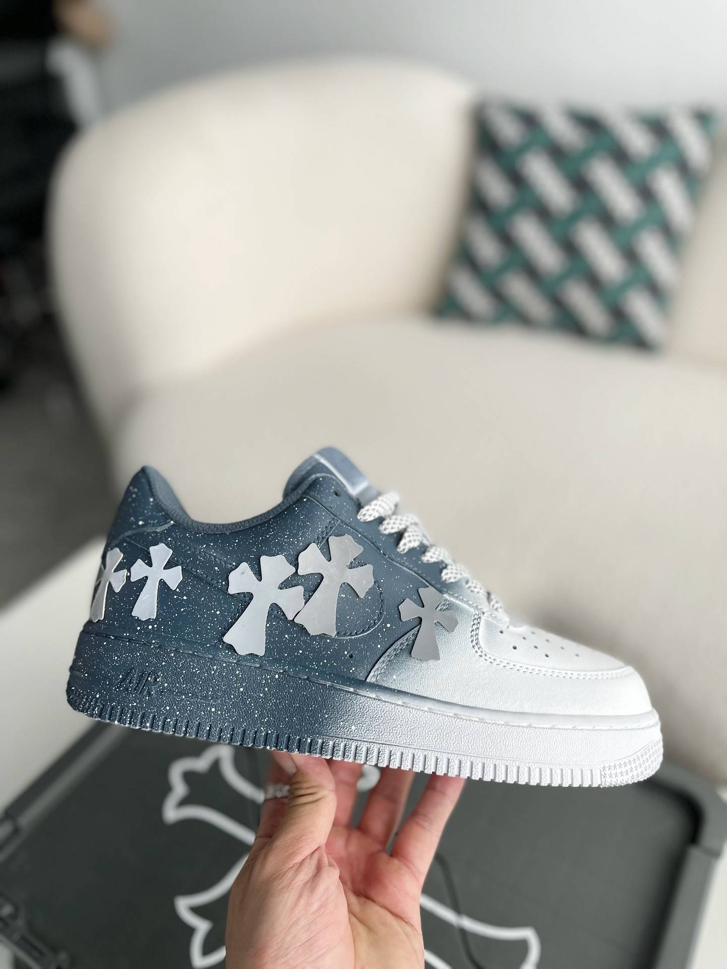 Ch*0me He**ts x nike air force 1 sneakers