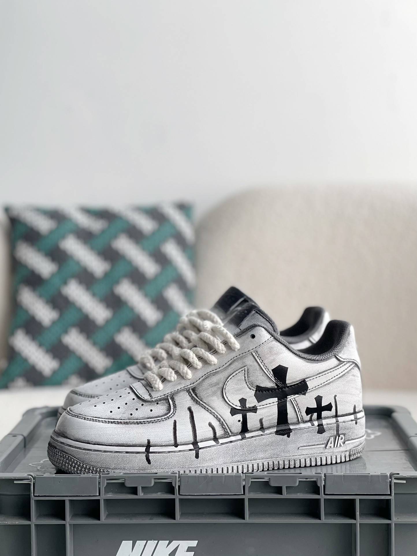 Ch*0me He**ts x nike air force 1 sneakers
