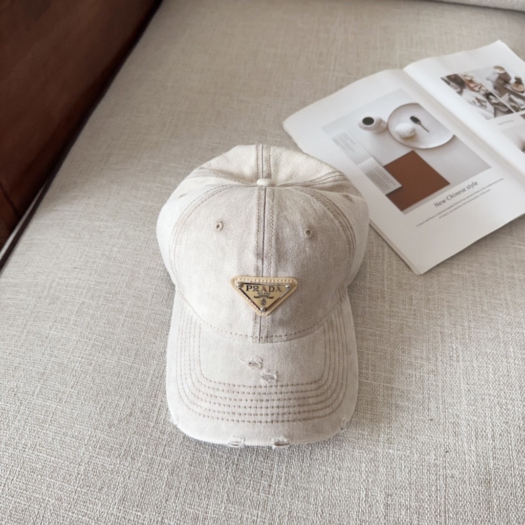 [#4811」 Prada baseball cap peaked ca p hat