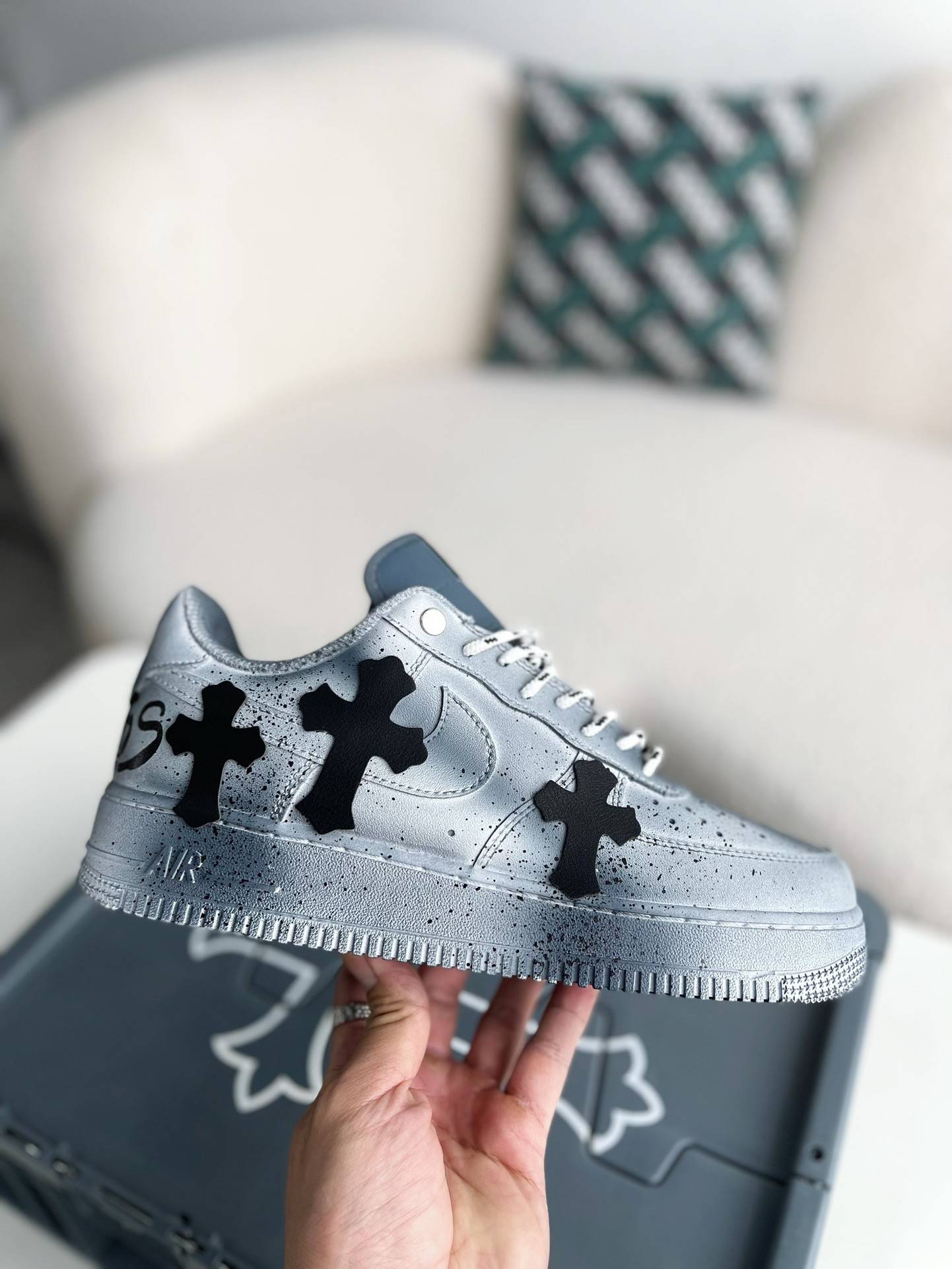 Ch*0me He**ts x nike air force 1 sneakers