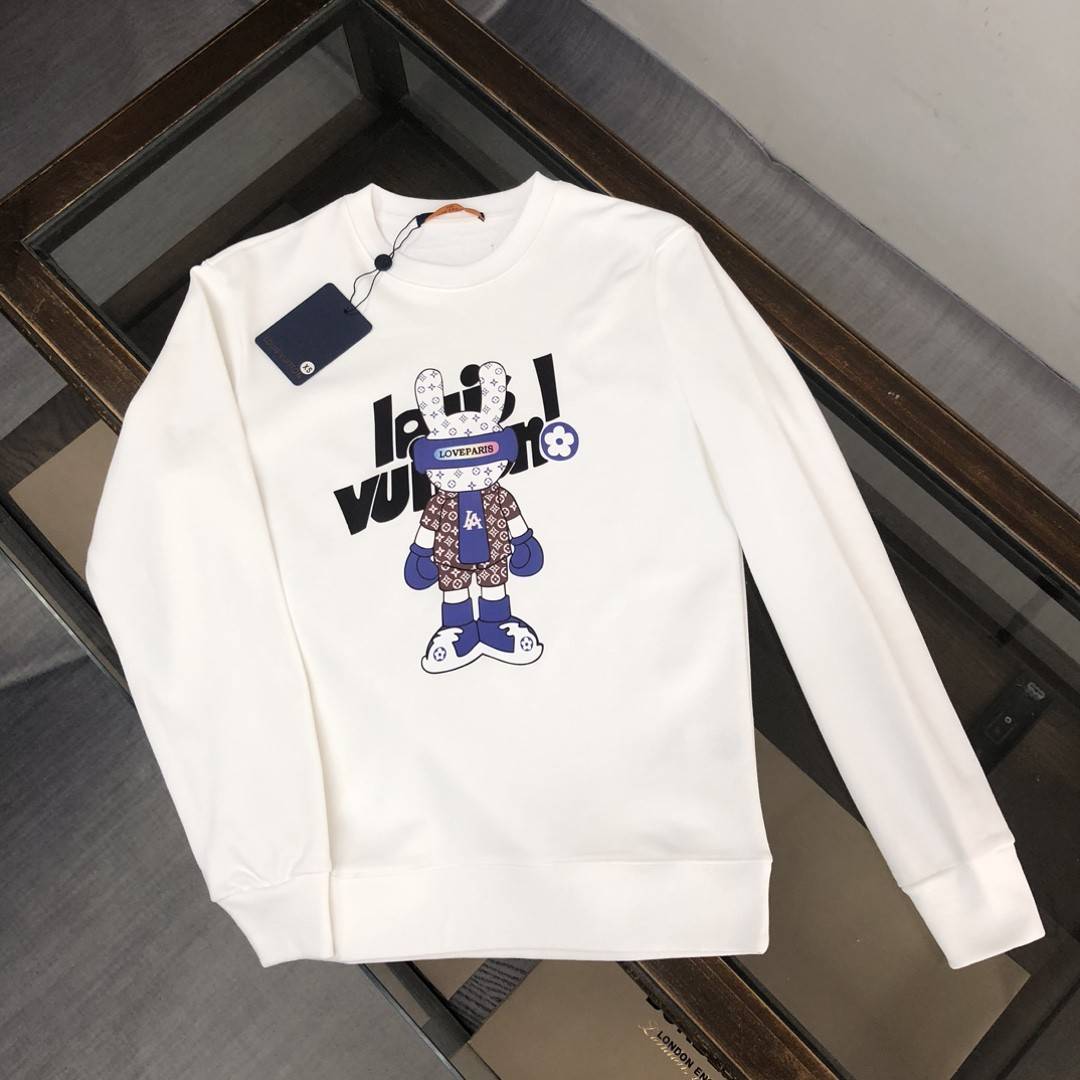Louis Vuitton 2023 new autumn and winter couples style round neck sweatshirt