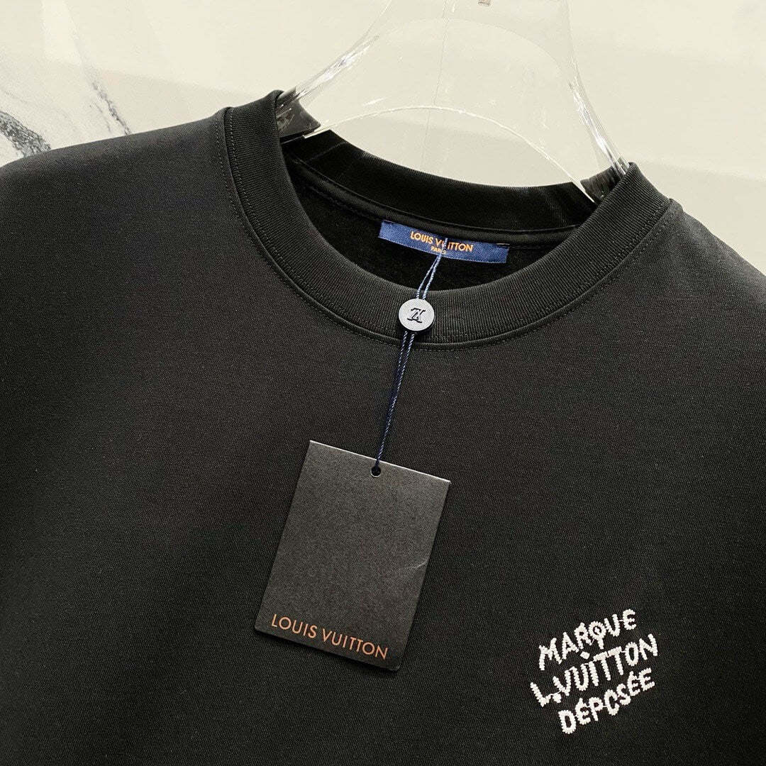 Sleeve Embroidery Pattern T Shirt