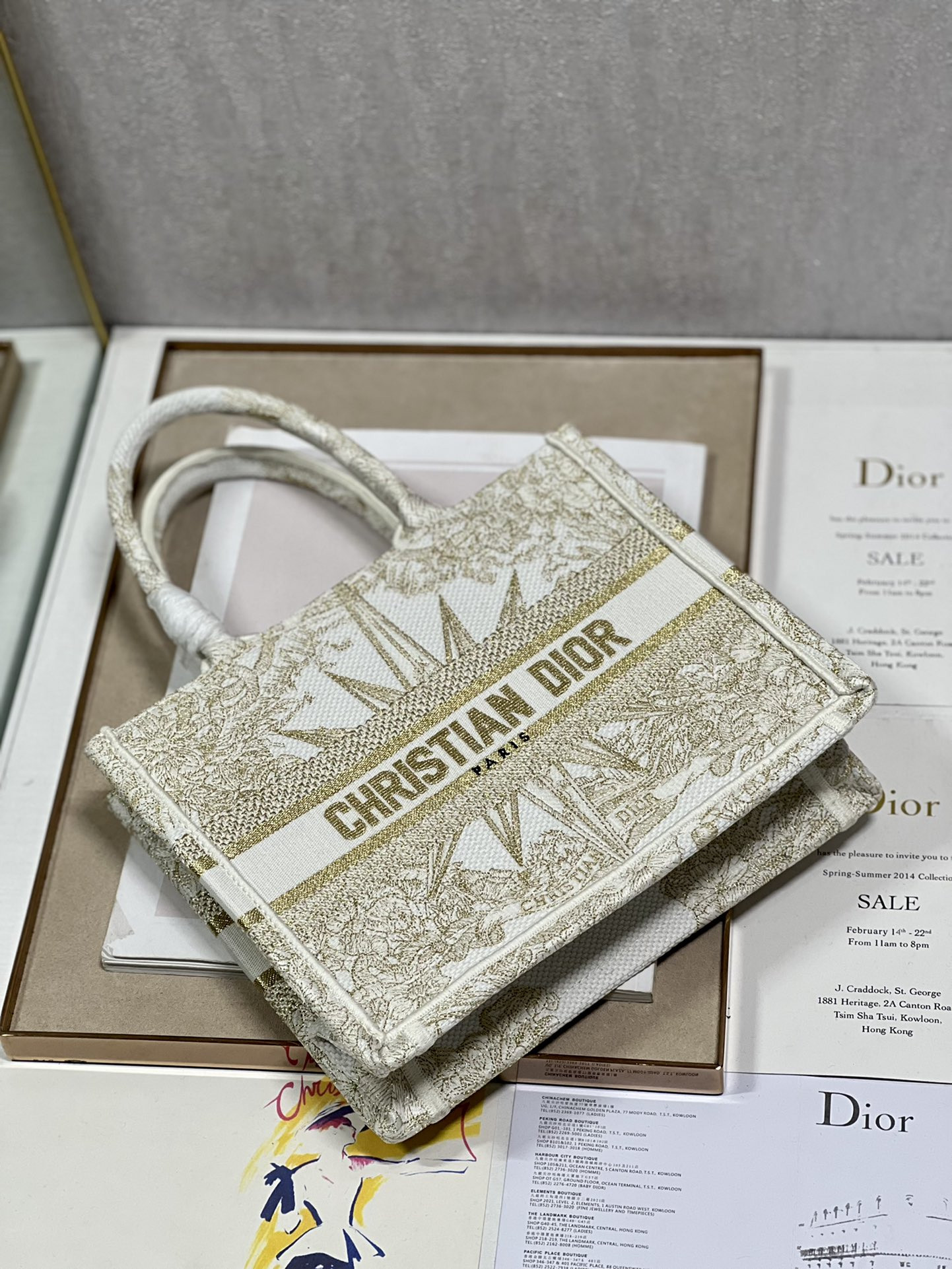 Small Dior Book Tote