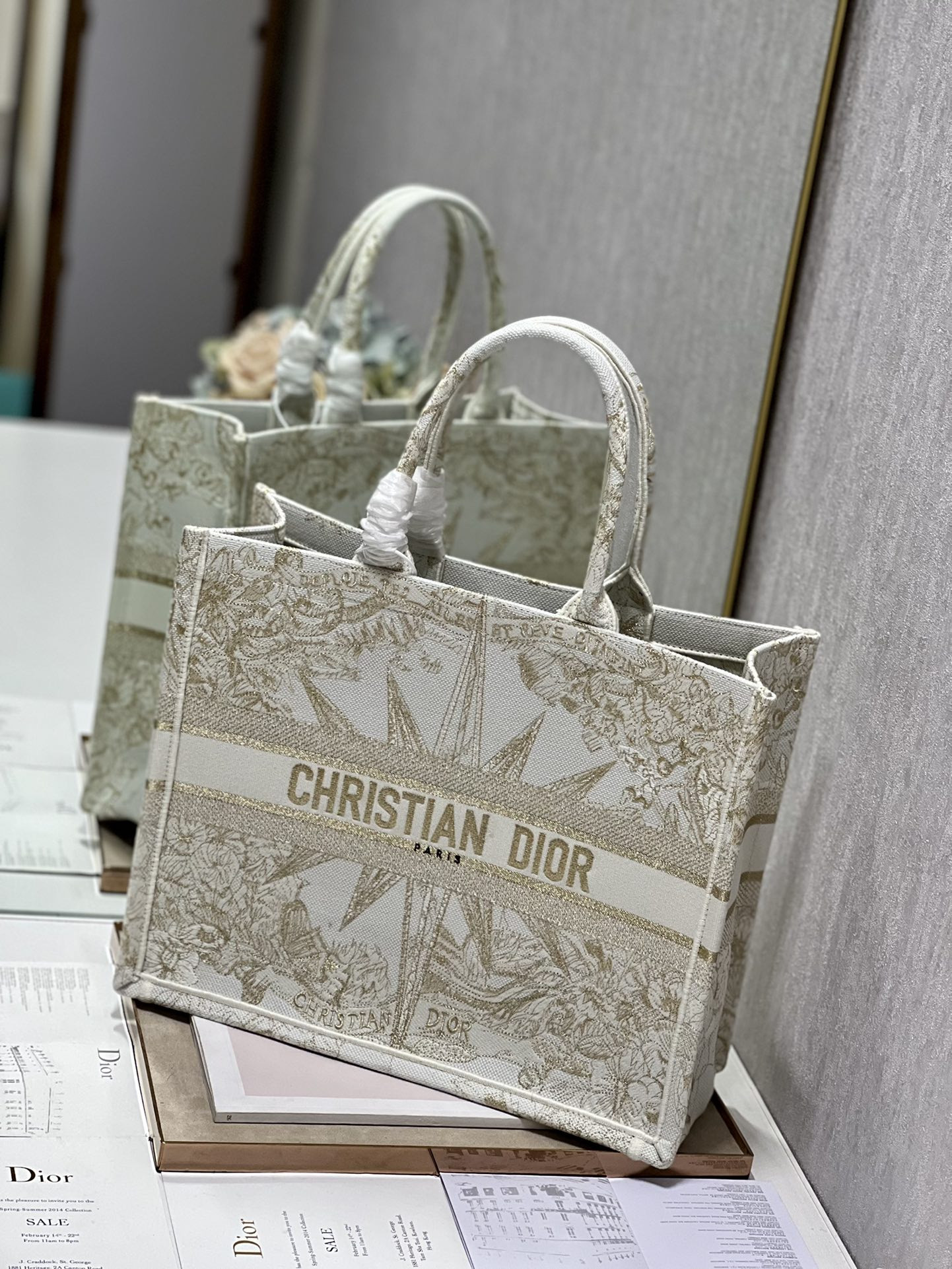 Large Dior Book Tote